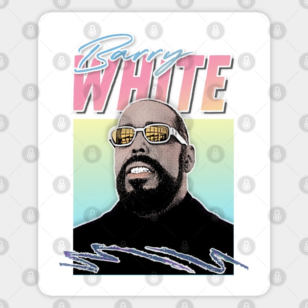 Barry White //// Soul Aesthetic Fanart Design Sticker by DankFutura